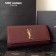 Yves Saint Laurent Burgundy Classic Monogramme Clutch