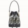 Fendi Black Mon Tresor Mini Bucket Bag In Transparent PU
