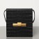 Bottega Veneta Daisey Bag In Black Crocodile Embossed Leather
