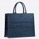 Dior Book Tote In Denim Blue Dior Oblique-embroidered Canvas