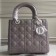 Dior Medium Lady Dior Bag In Grey Lambskin