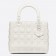 Dior Medium Lady Dior Bag In White Ultra Matte Calfskin