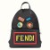 Fendi Black Drawstring Appliqu Backpack