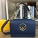 Fendi Kan I F Shoulder Bag In Blue Calfskin