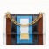 Fendi Kan U Shoulder Bag In Multicolor Leather and Suede